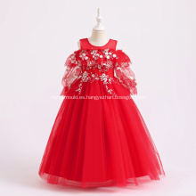 Nuevo diseño al por mayor boutique observar moda adorable princesa princesa nueva niñas hermosos vestidos de flor para niño